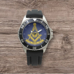 Montre Ancien Maître Freemason Carré et Compass Masonic