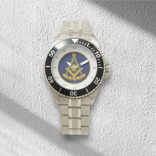 Montre Ancien Maître Freemason Carré et Compass Masonic W (Créateur téléchargé)