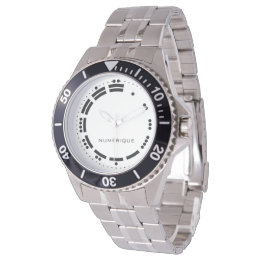 Montre Ancien Noir Blanc Maya Numéros Vector Art