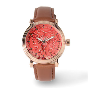 MONTRE ANCIEN RAISINS ROUGES DE COIN SICILE ET VIN DE CÉR
