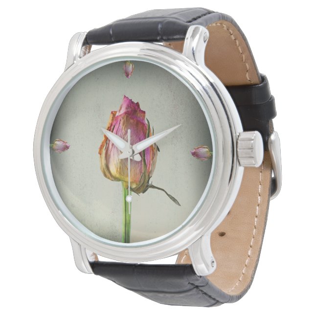 Montre Ancien Rose sur papier (Incliné)