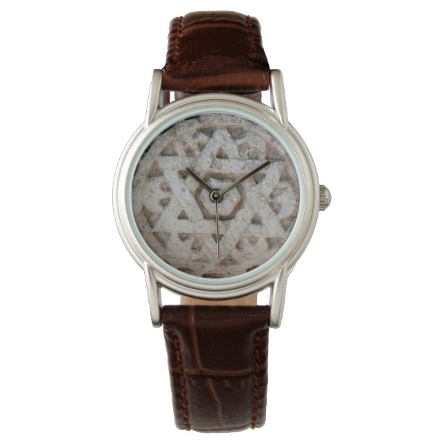 Montre Ancienne étoile de David sculptée, Israël (devant)