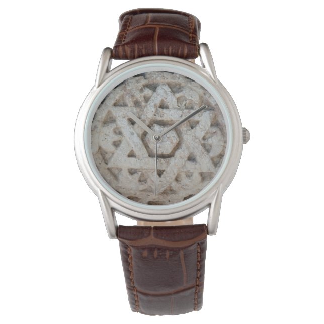 Montre Ancienne étoile de David sculptée, Israël (devant)