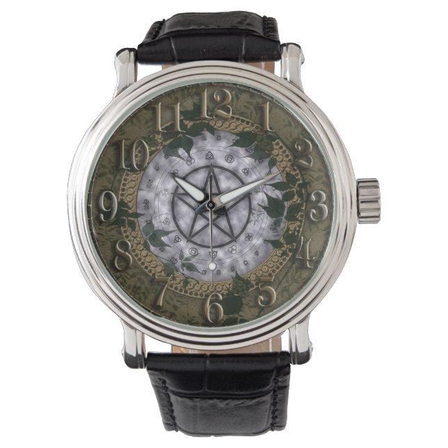 Montre Ancienne Magick Pentacle Pagan Watch (devant)