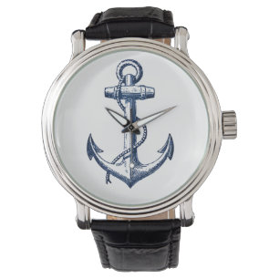 Montre Ancre bleu marine