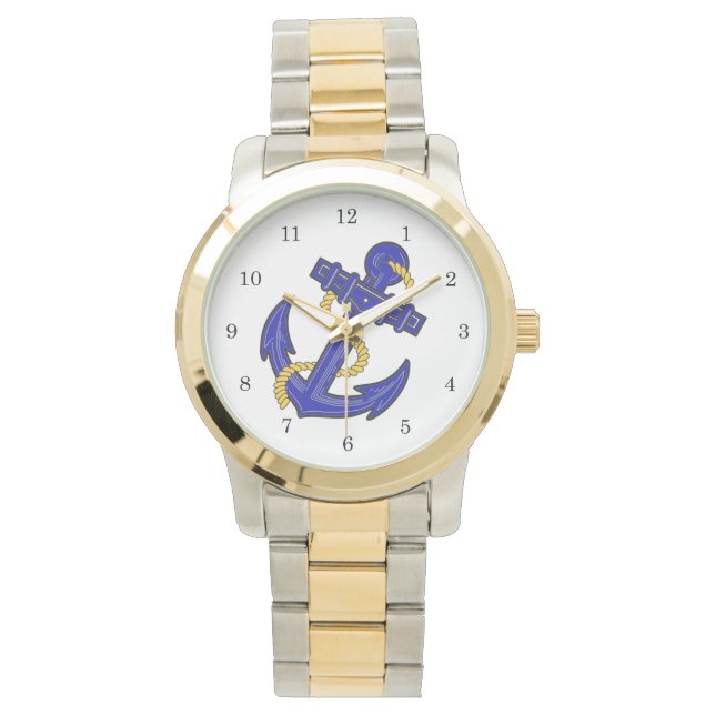 Montre Ancre bleue (devant)