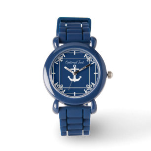 Montre Ancre dans le cadre de corde Nautique