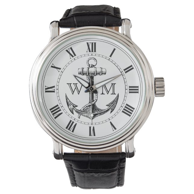 Montre Ancre, Monogramme nautique (devant)