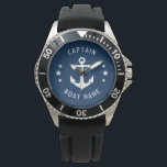 Montre Ancre Vintage nautique Nom du bateau Marine<br><div class="desc">Une Ancre et des étoiles Vintages nautiques avec le grade de capitaine ou un autre titre et votre nom ou nom de bateau sur une montre à poignet élégante. Ce Pocket Watch personnalisé ne sera pas seulement le temps, mais est aussi une pièce de conversation amusante. Parfait pour la Fête...</div>
