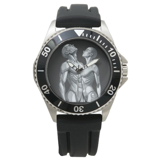 Montre Android Union: Cyborg Couple Sport Wrist Watch (devant)