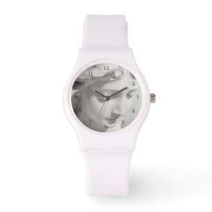 Montre Ange blanc de marbre sportif des femmes de *~* le