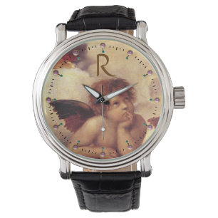 Montre ANGE DE RENAISSANCE /Monogramme de Cherub ailé