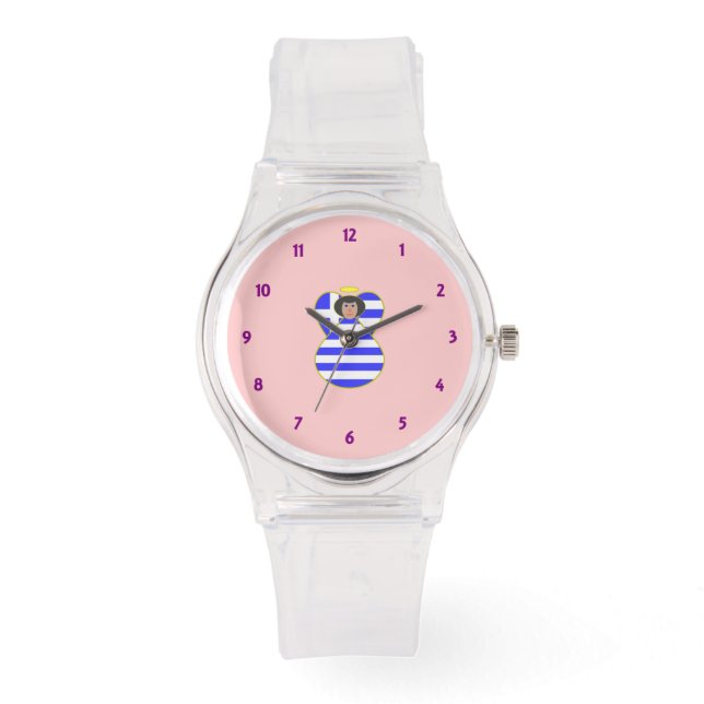 Montre Ange grec aux cheveux noirs (Recto)