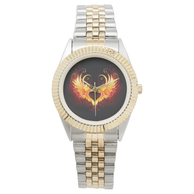 Montre Angel Fire Heart with Wings (devant)