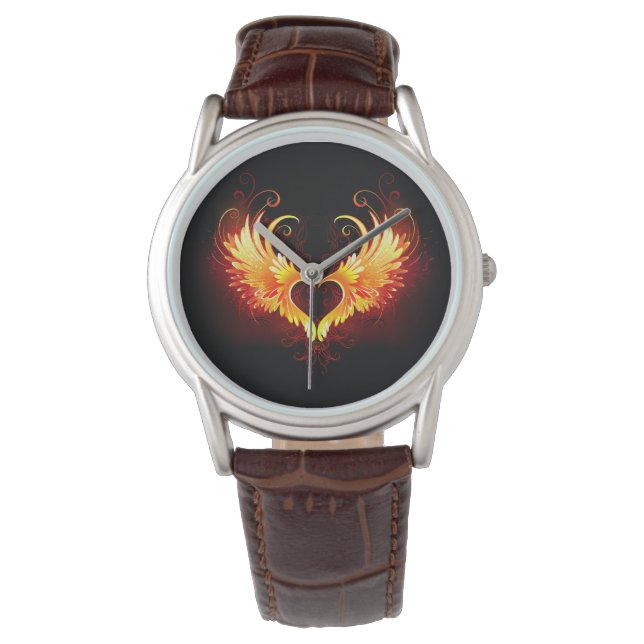 Montre Angel Fire Heart with Wings (devant)
