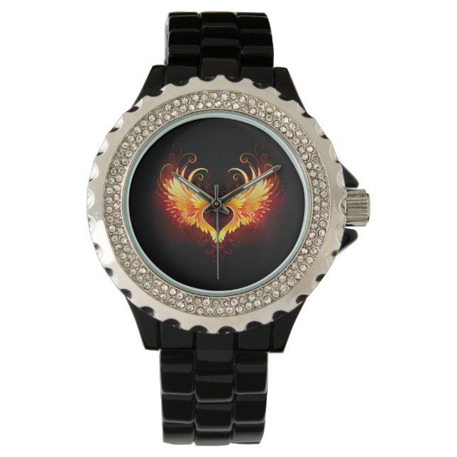 Montre Angel Fire Heart with Wings (devant)