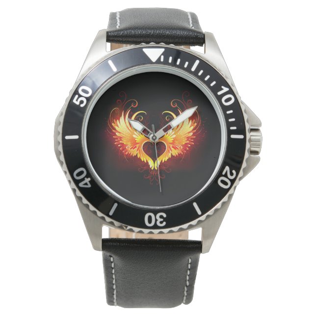 Montre Angel Fire Heart with Wings (devant)