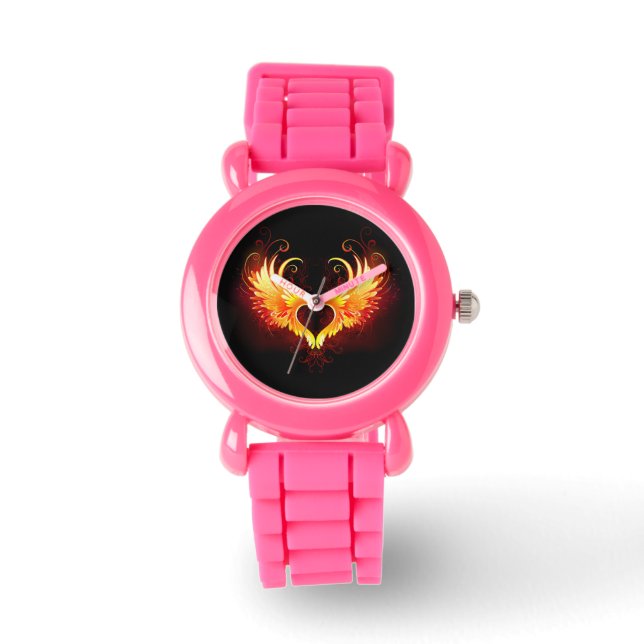 Montre Angel Fire Heart with Wings (Recto)