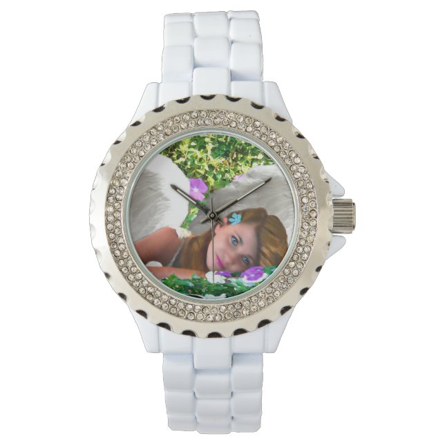 MONTRE ANGEL RÊVES JARDIN DES RÊVES RHINESTONE-WATT (devant)