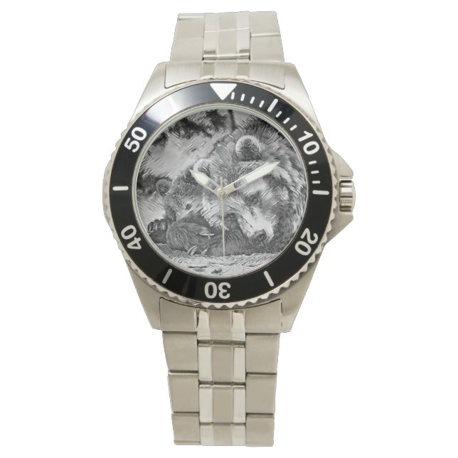Montre AnimalArtBW_Bear_002 (devant)
