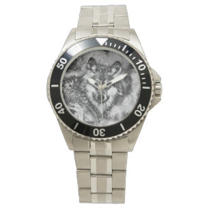 Montre AnimalArtBW_Wolf_001