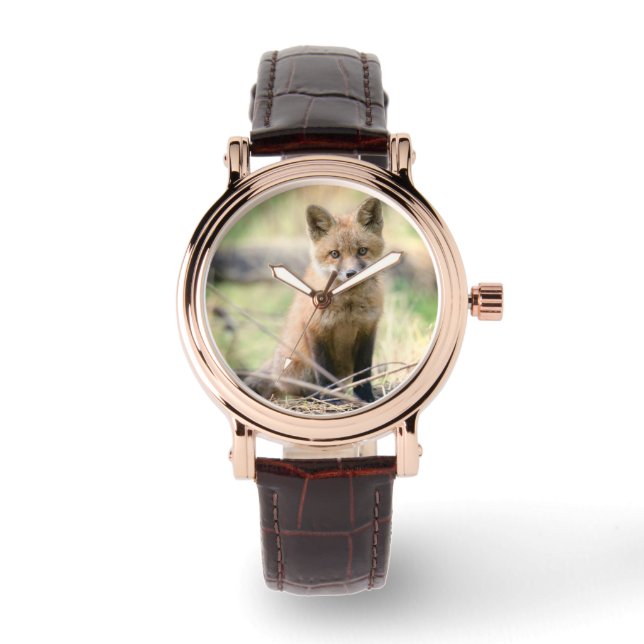 Montre Animaux de bébés cutest | Baby Fox (Recto)