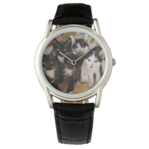 Montre Animaux de bébés cutest Chatons noirs et blancs