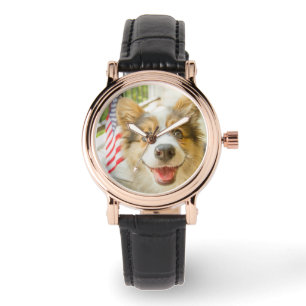 Montre Animaux de bébés cutest Chiot de Corgi Patriotiq