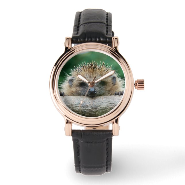 Montre Animaux de bébés cutest | Hedgehog Smile (Recto)