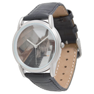 Montre Animaux de bébés cutest   Kitten sur piano