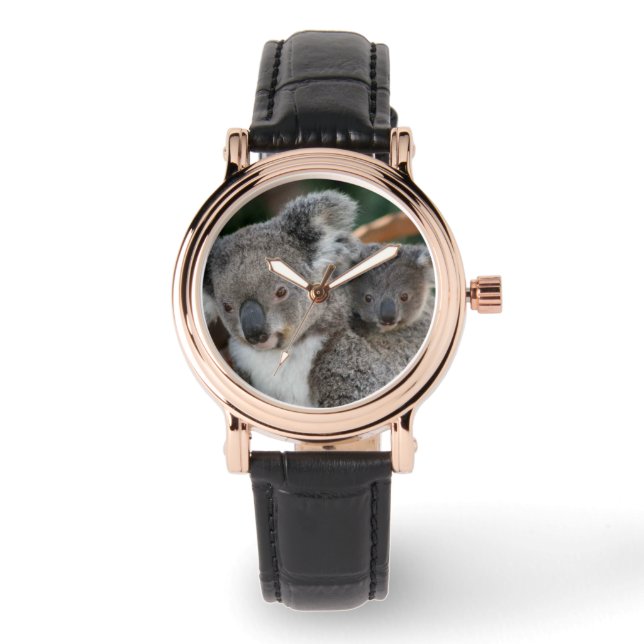 Montre Animaux de bébés cutest | Koala et Joey (Recto)