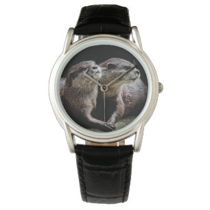 Montre Animaux de bébés cutest   Otters tenant les mains