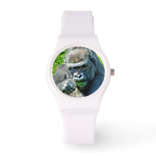 MONTRE ANIMAUX SAUVAGES - GORILLAS (Recto)
