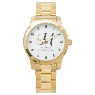 Montre Année de la classe Monogramme de diplôme personnal
