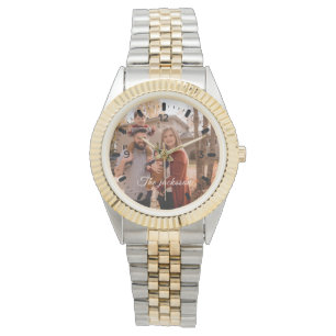 Montre Anniversaire photo Mariage moderne Elégant