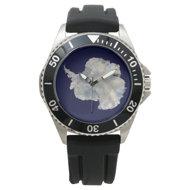 Montre Antarctique (marbre bleu NASA) (devant)