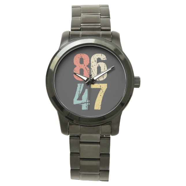 Montre Anti-Trump - 86 47 Je (devant)