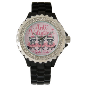 Montre Anti Valentine's Day Funny Raccoon Cute Kawaii