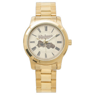 MONTRE ANTIQUE TEMPS ROMAIN NUMÉRAUX VINTALE VOITURE