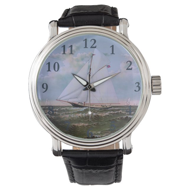 Montre Antique voilier Slot Yacht Voilier Ocean (devant)