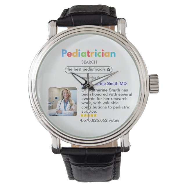 Montre Antistress pediatrician result Google search votes (devant)