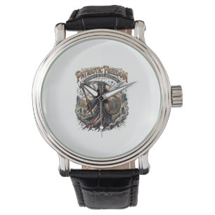 Montre Apocalyptique Patriotique Liberté Faucheuse Zombie