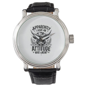 Montre Apparemment, J'Ai Une Attitude Qui Connaissait Le