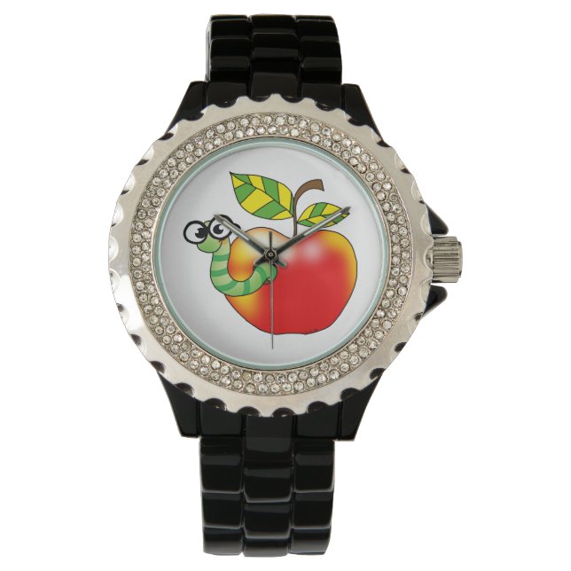 Montre Apple & Worm, retour à l'école (devant)