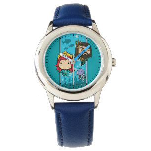 Montre Aquaman   Chibi Mera & Aquaman Graphisme sous-mari