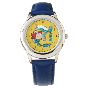 Montre Aquaman   Chibi Mera Riding Vague Graphique