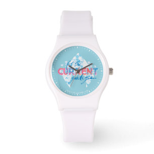 Montre Aquaman   Graphique Logo "Let The Current Guide Yo