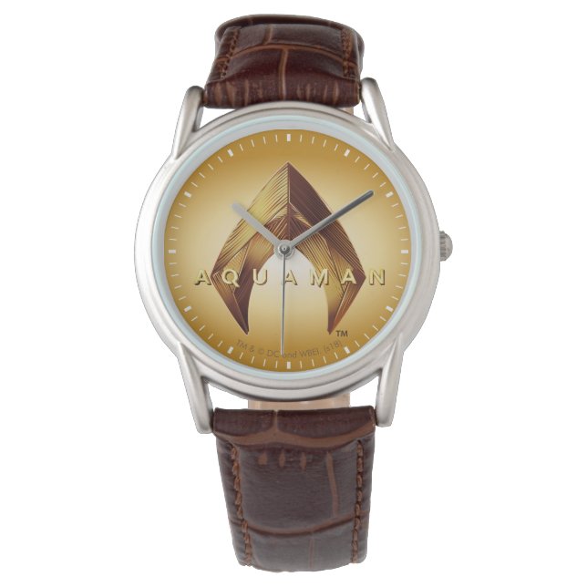 Montre Aquaman | Logo Golden Aquaman (devant)