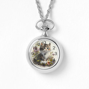 Montre Aquarelle adorable Ragamuffin Kitten Imprimer