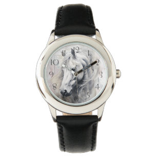 Montre Aquarelle de cheval blanc